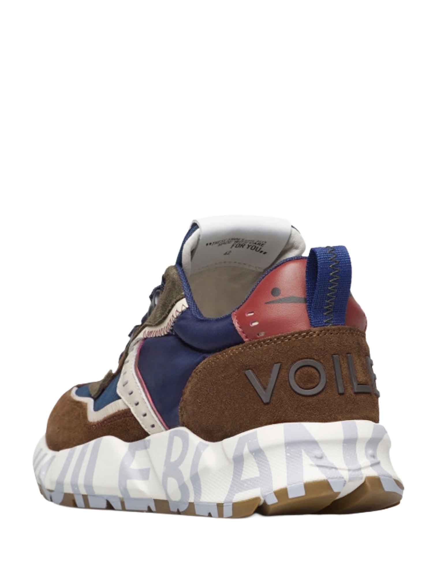 Sneakers Marrone Voile Blanche