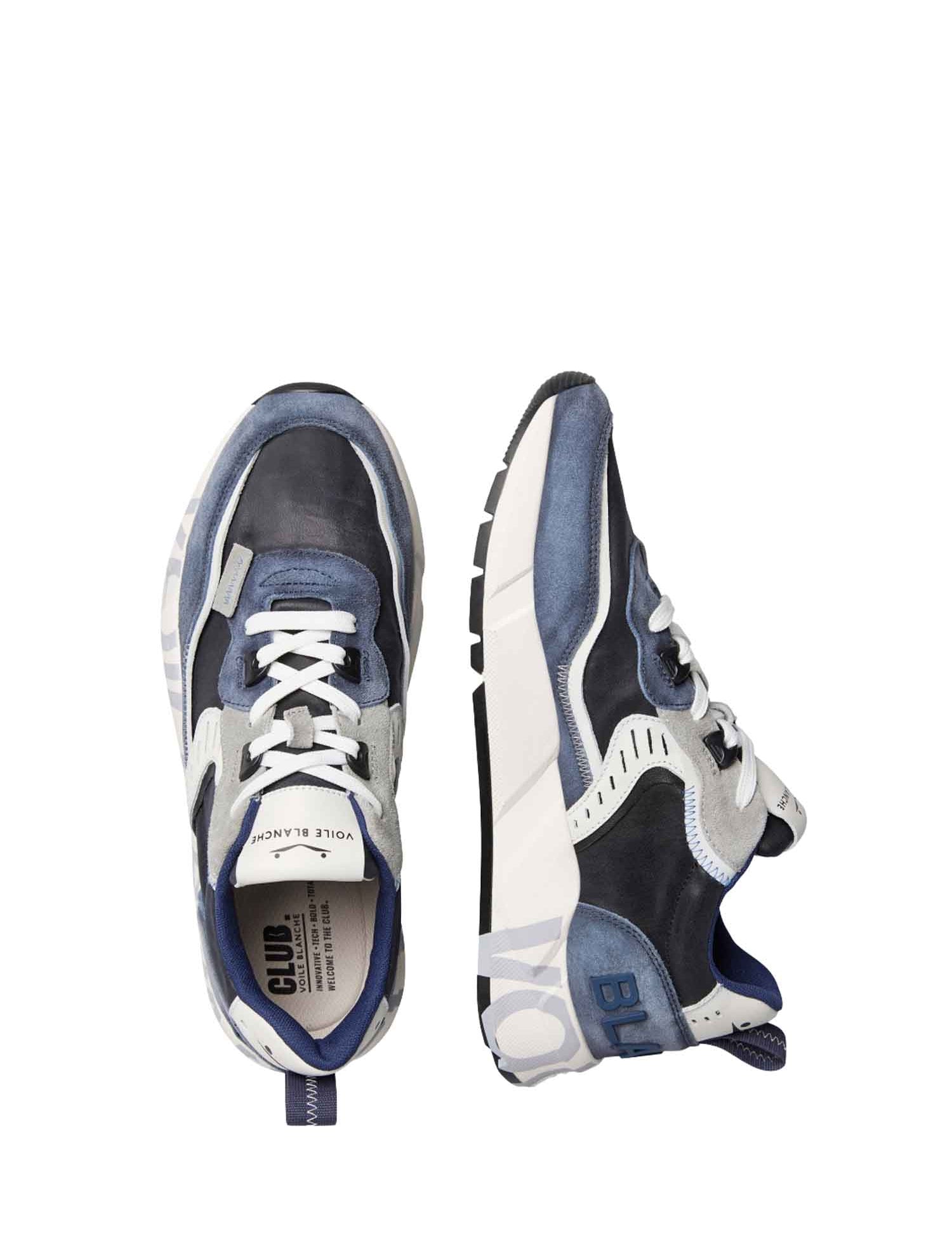 Sneakers Blu Voile Blanche