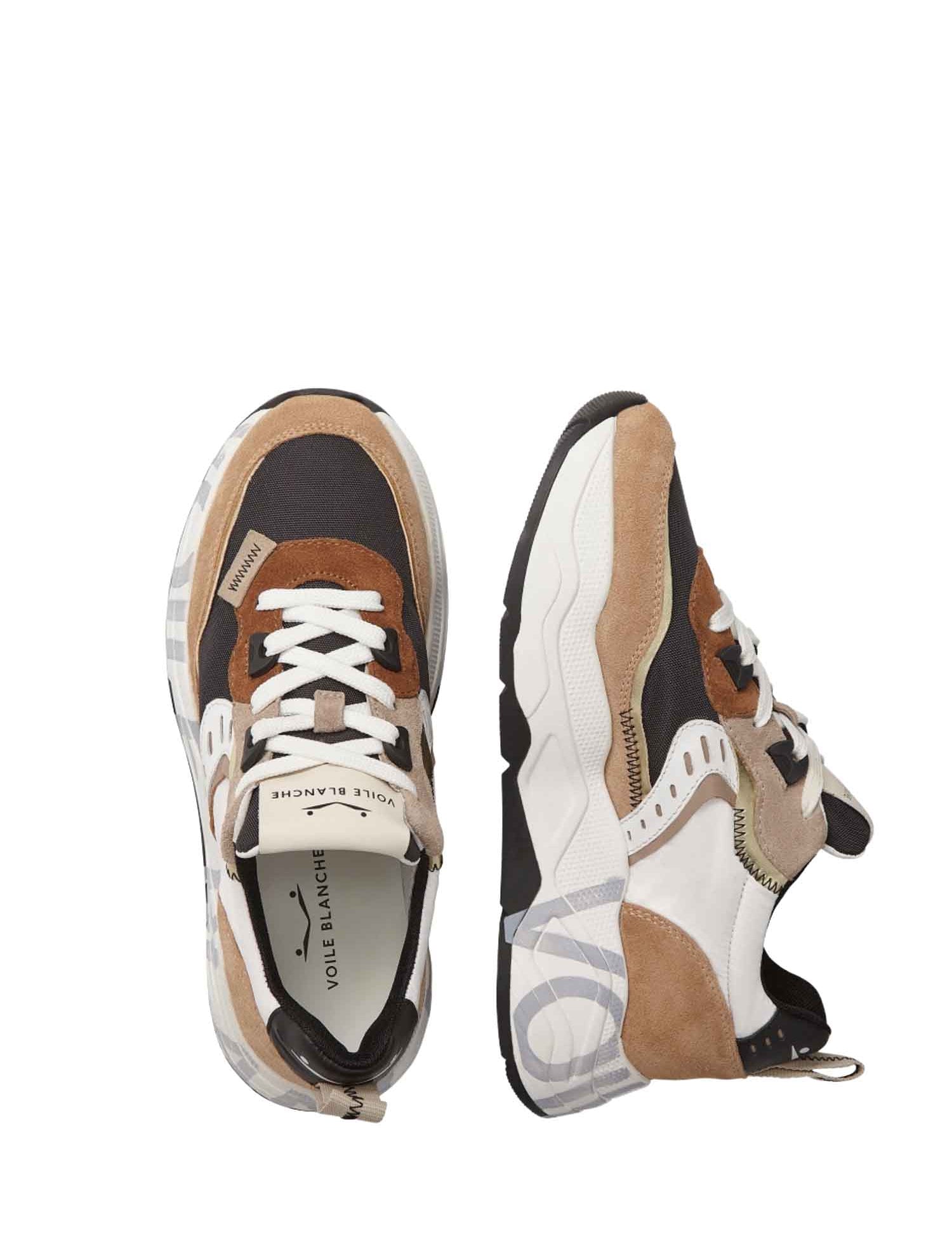 Sneakers Beige Voile Blanche