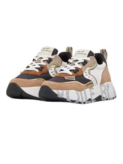 Sneakers Beige Voile Blanche