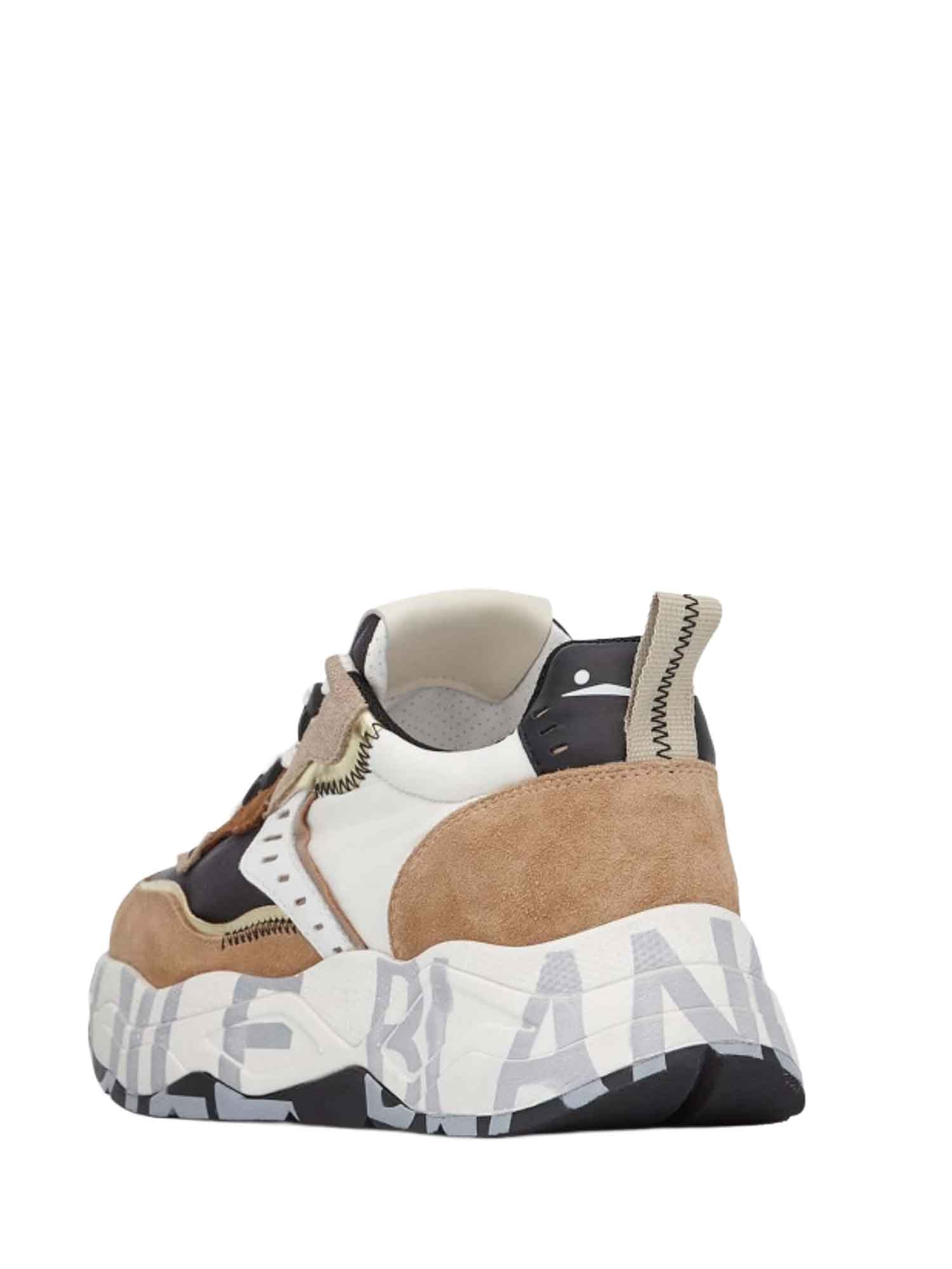Sneakers Beige Voile Blanche