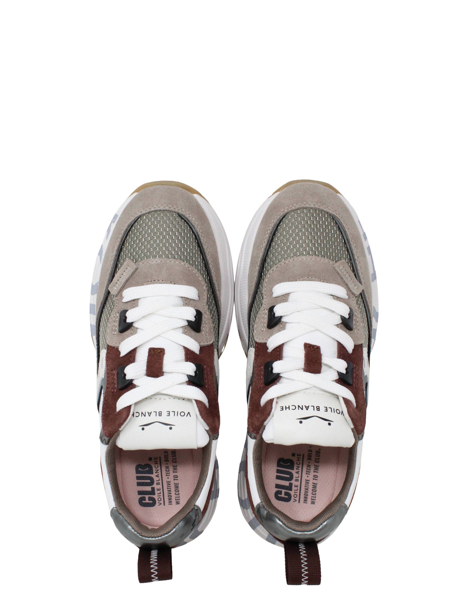 Sneakers Bordeaux Voile Blanche