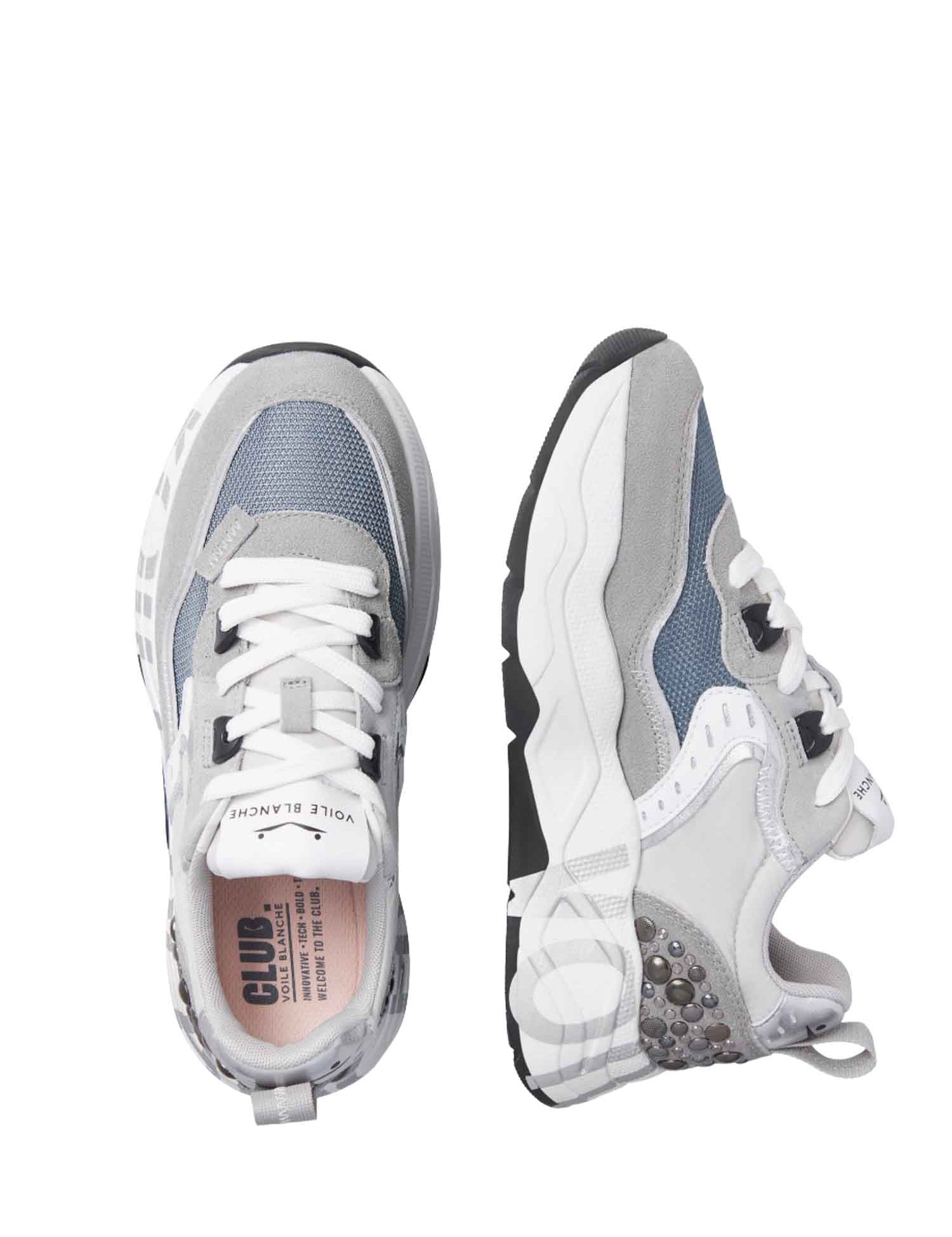 Sneakers Grigio Voile Blanche