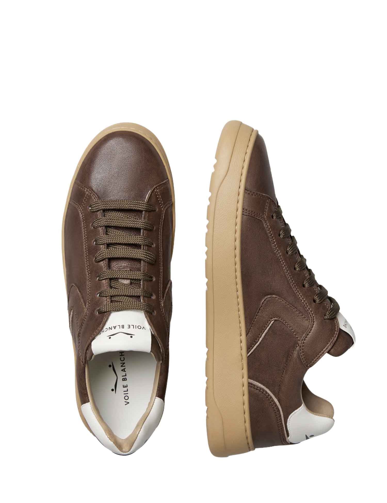 Sneakers Marrone Voile Blanche