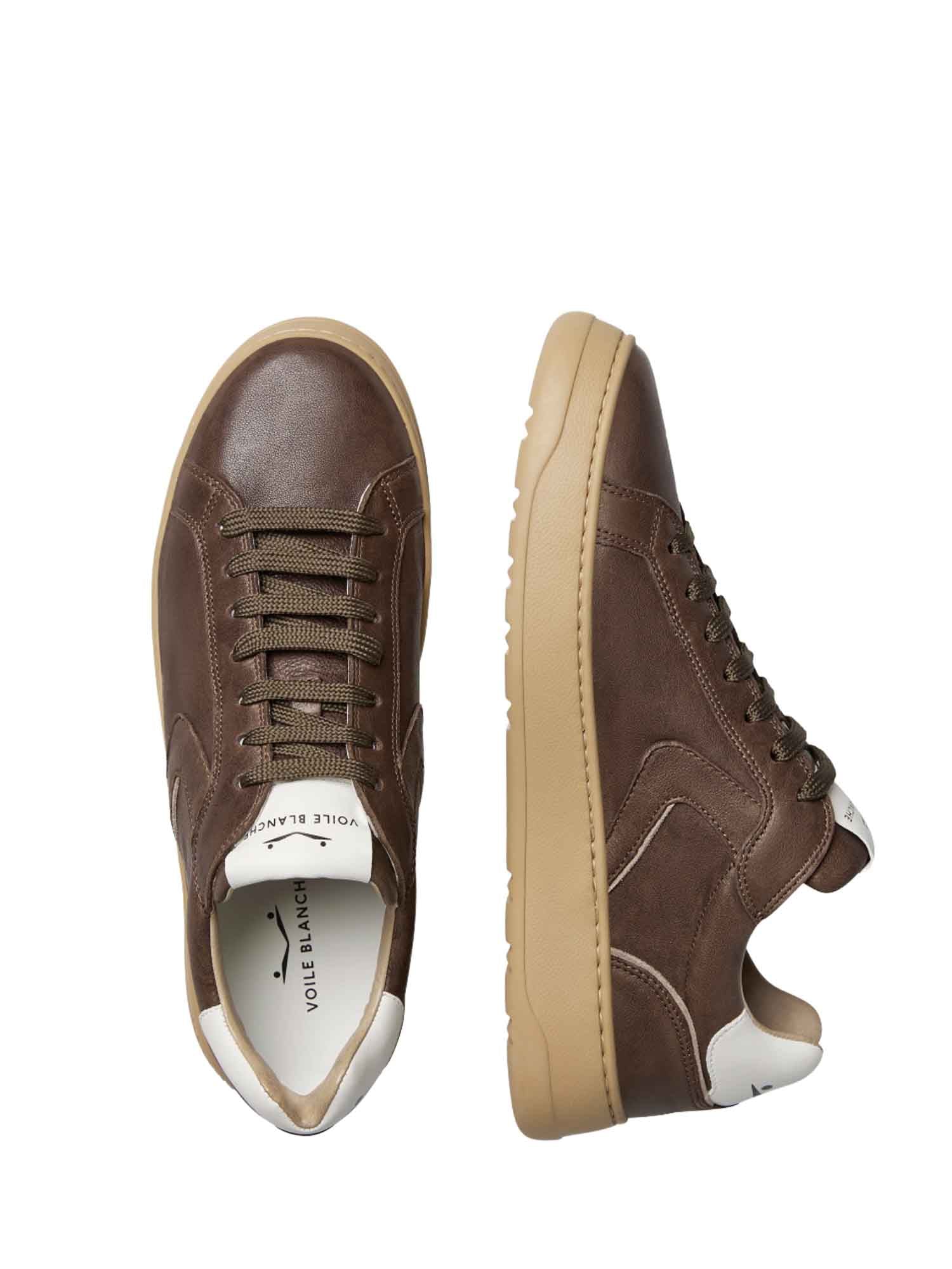 Sneakers Marrone Voile Blanche