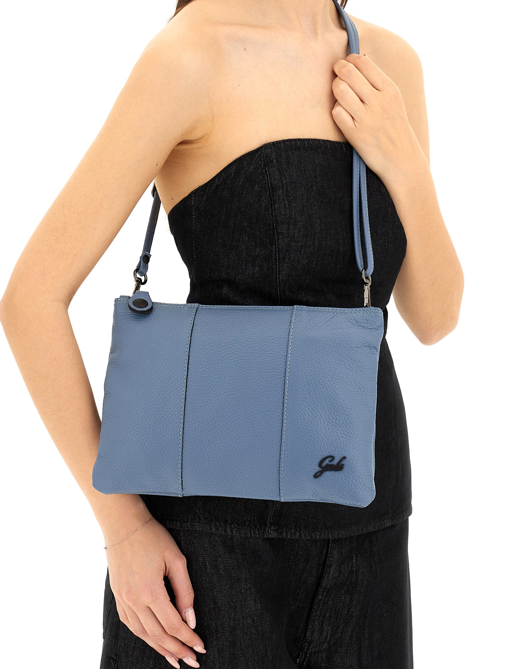 Tracolla Celeste Scuro Gabs