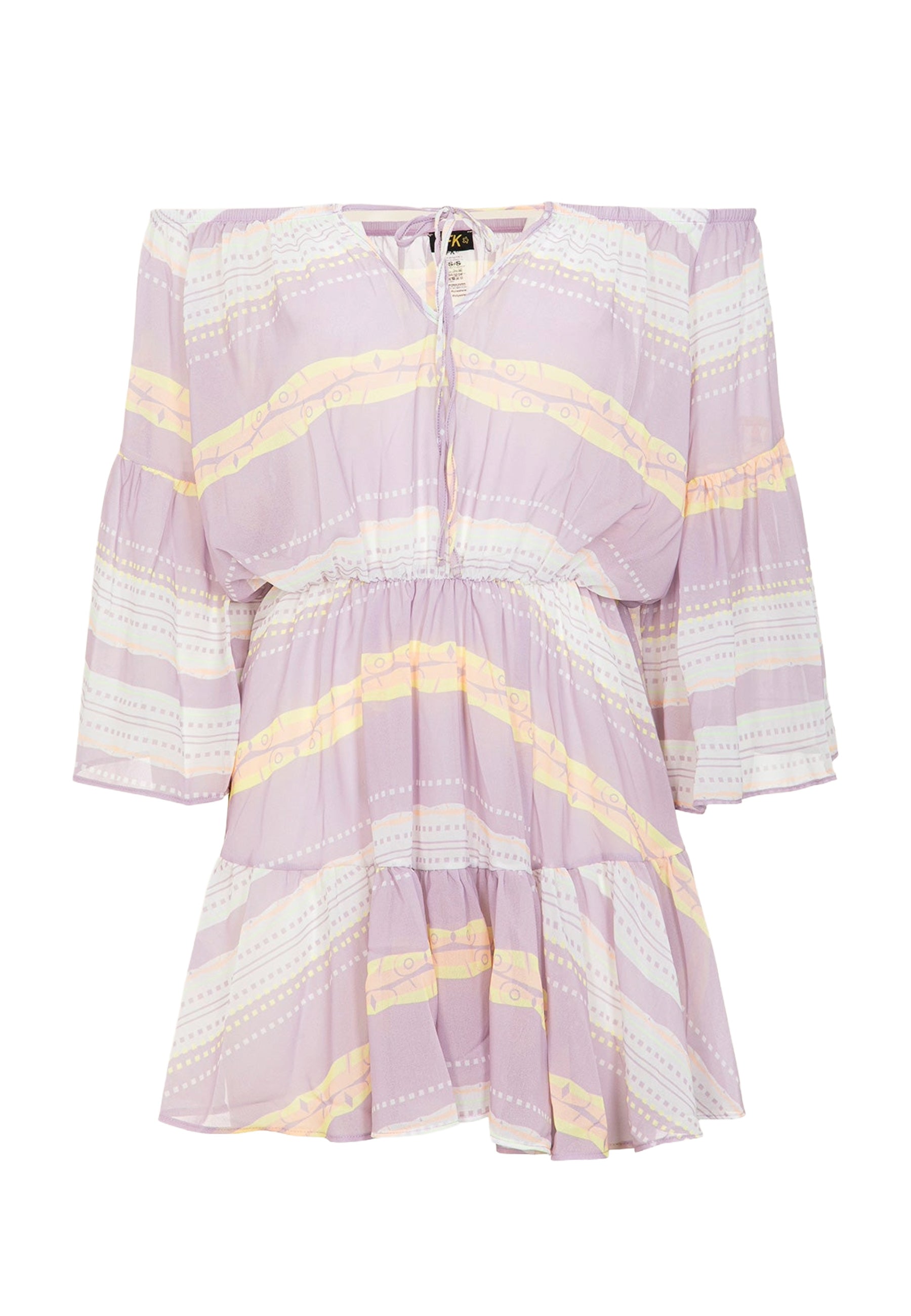 Copricostume Bianco Viola F**k