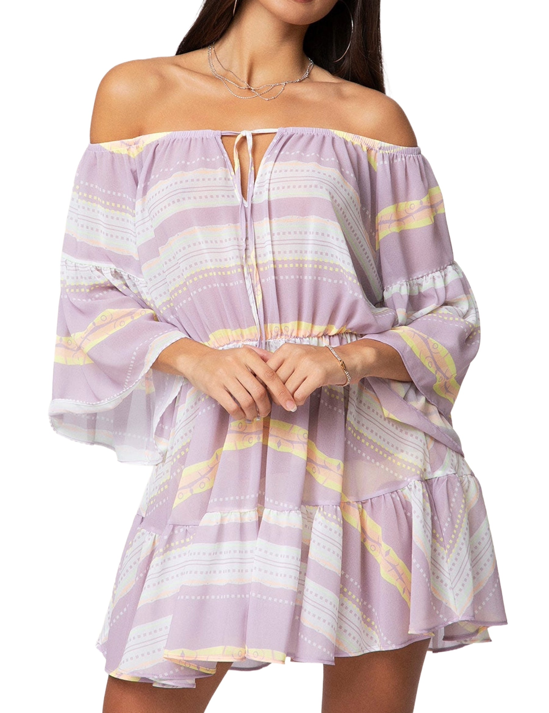 Copricostume Bianco Viola F**k