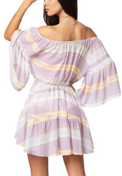 Copricostume Bianco Viola F**k