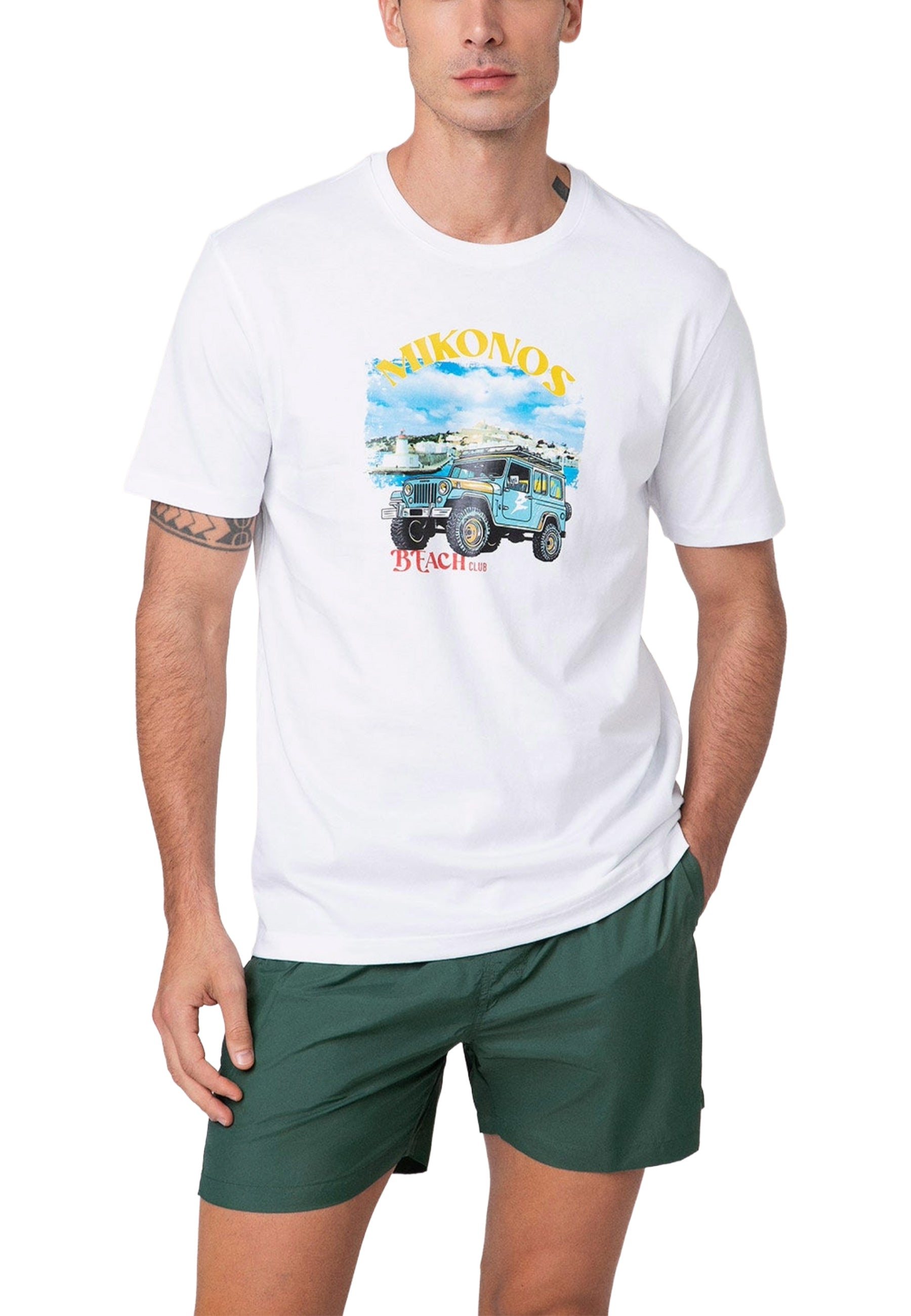 T-shirt Bianco F**k
