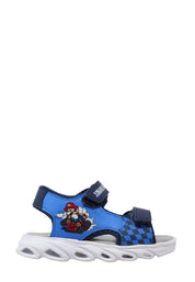Sandali con strappi Blu Leomil