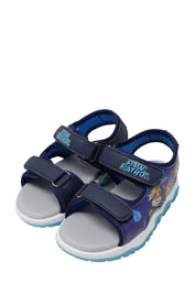 Sandali con strappi Blu Leomil