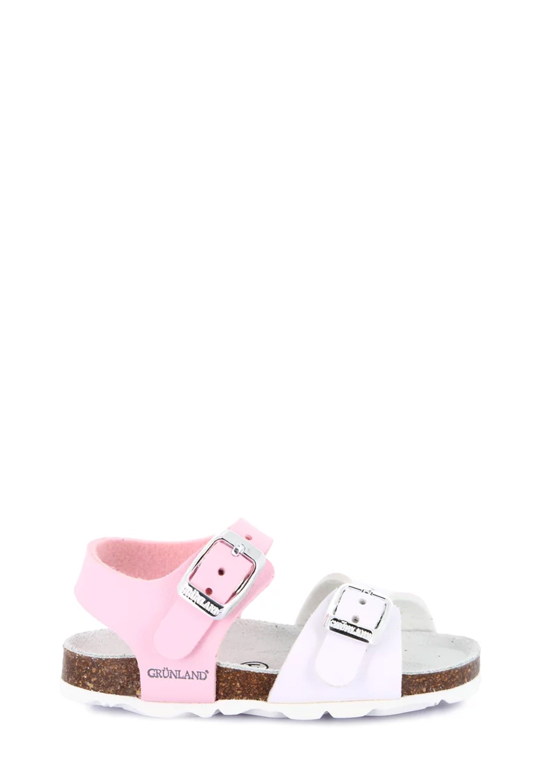 Sandali Bianco Rosa Grunland Junior