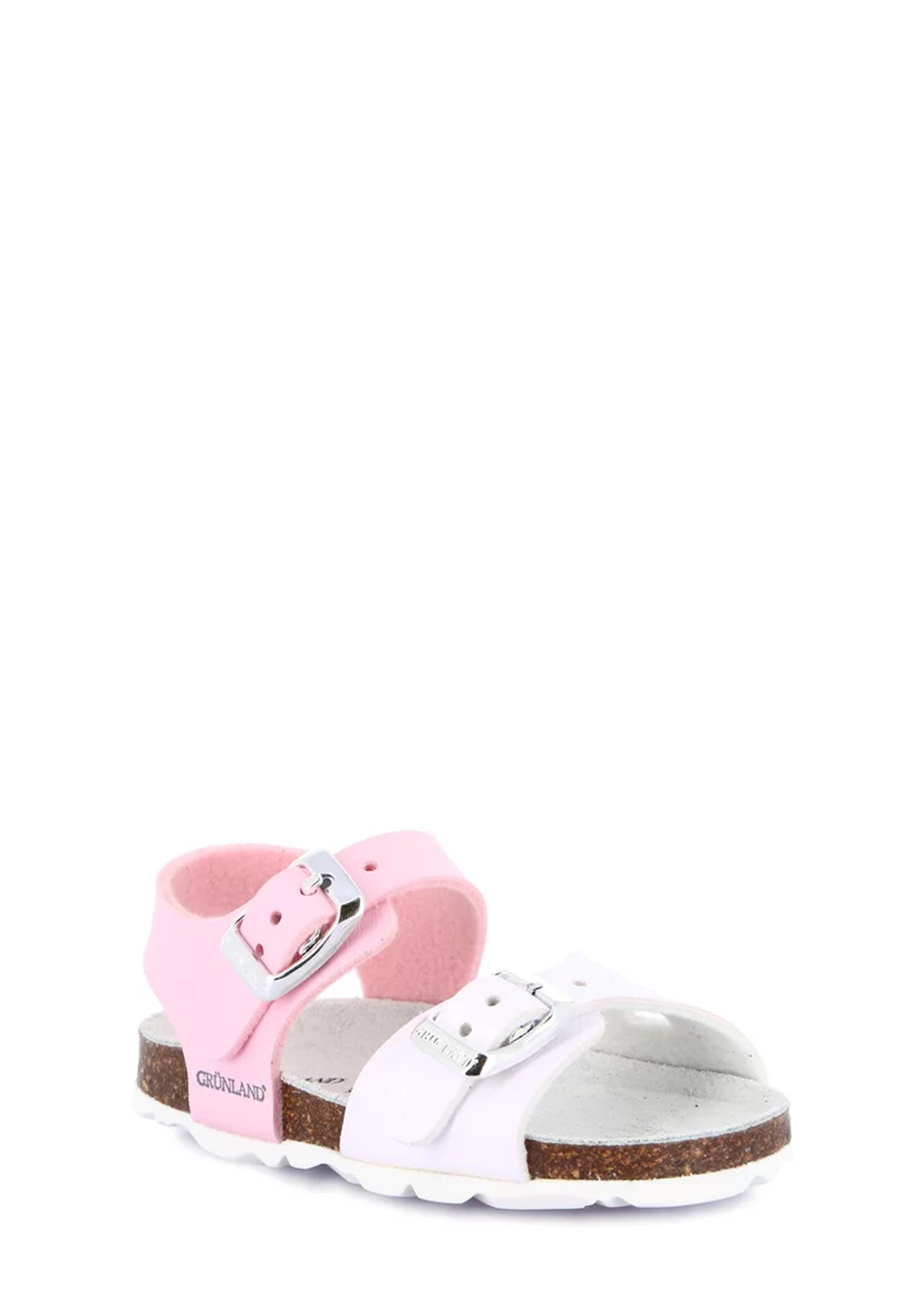 Sandali Bianco Rosa Grunland Junior
