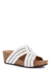 Sandali zeppa Bianco Grunland
