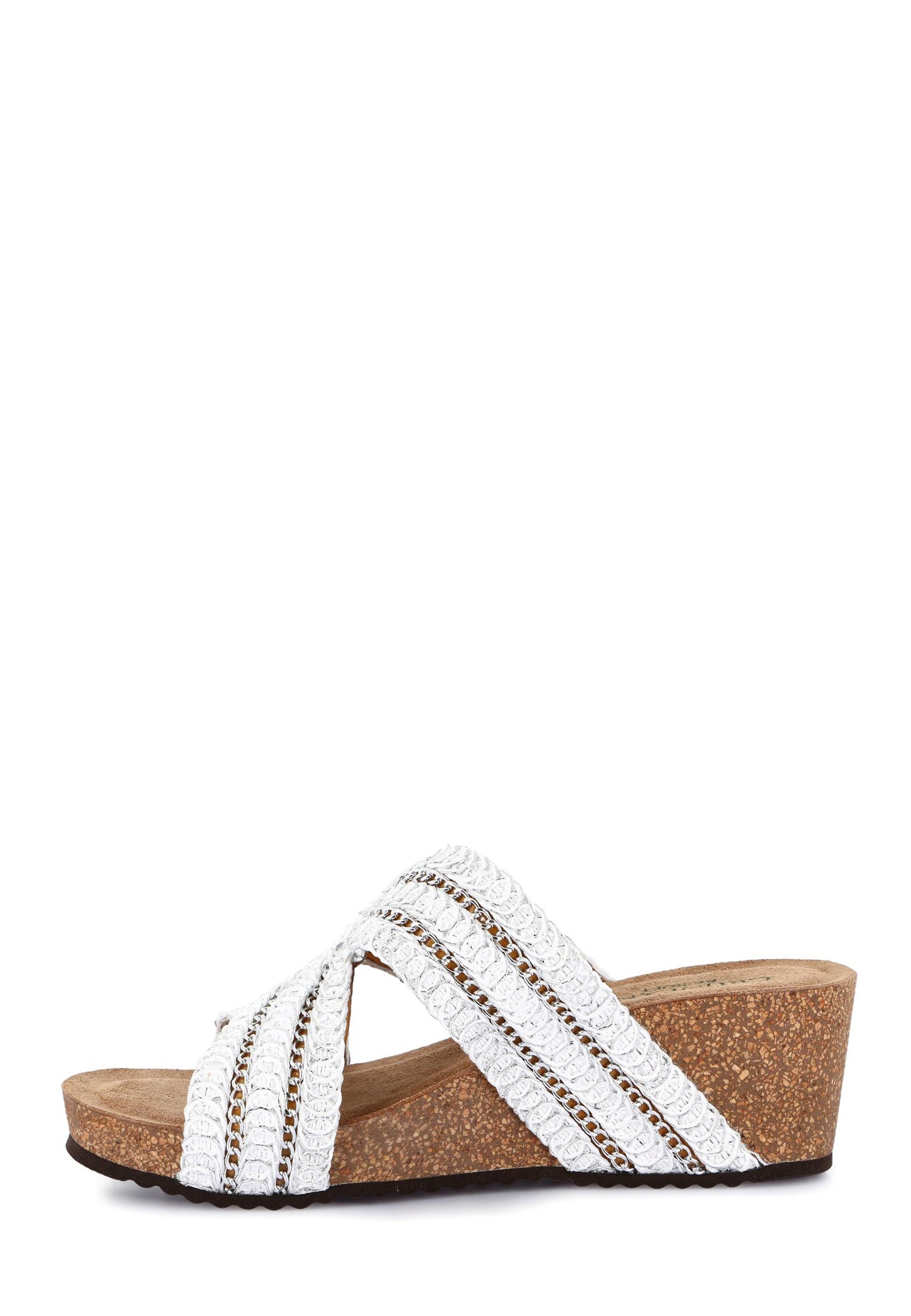 Sandali zeppa Bianco Grunland