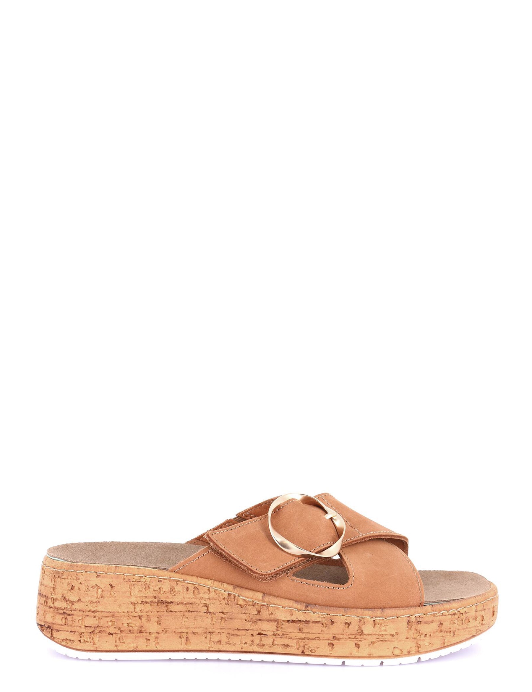 Sandali zeppa Beige Grunland