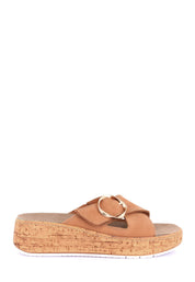 Sandali zeppa Beige Grunland