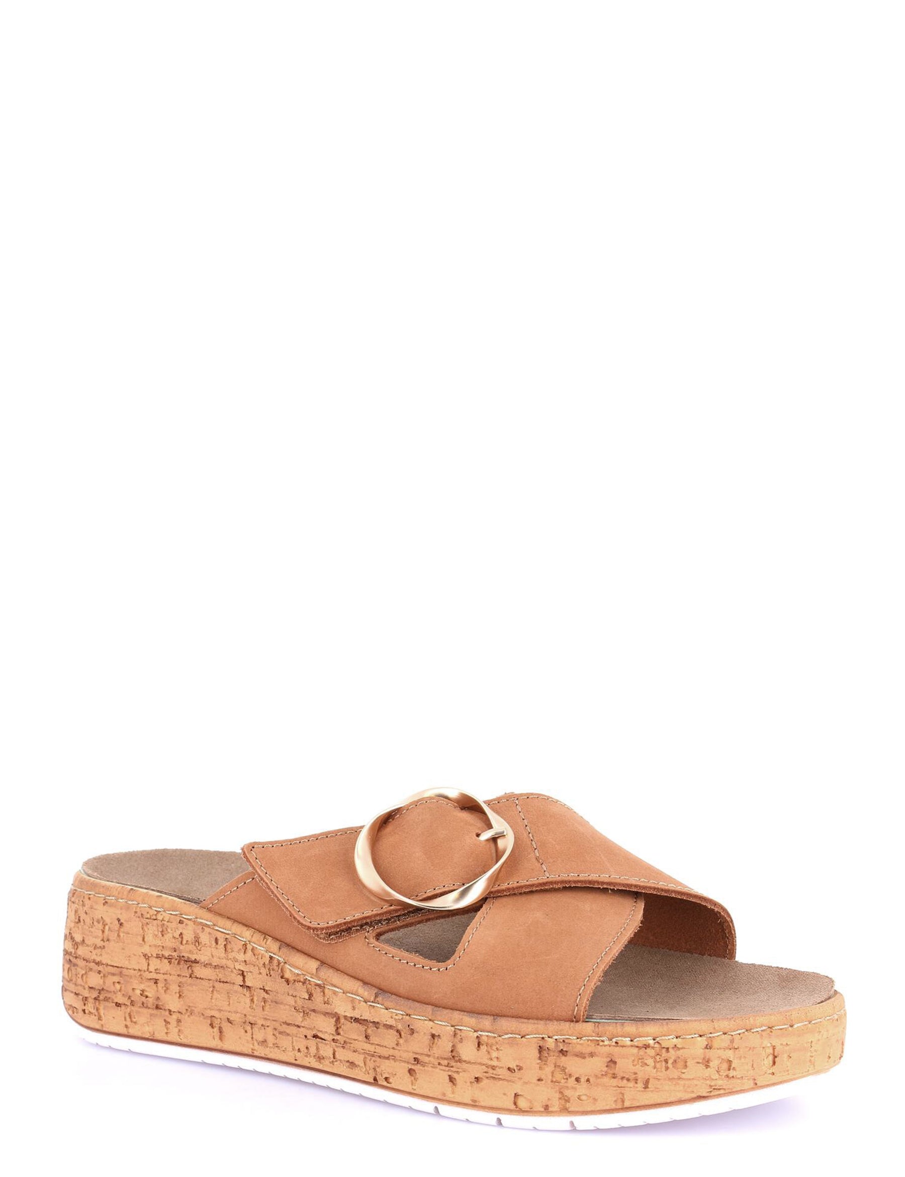 Sandali zeppa Beige Grunland