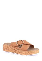 Sandali zeppa Beige Grunland