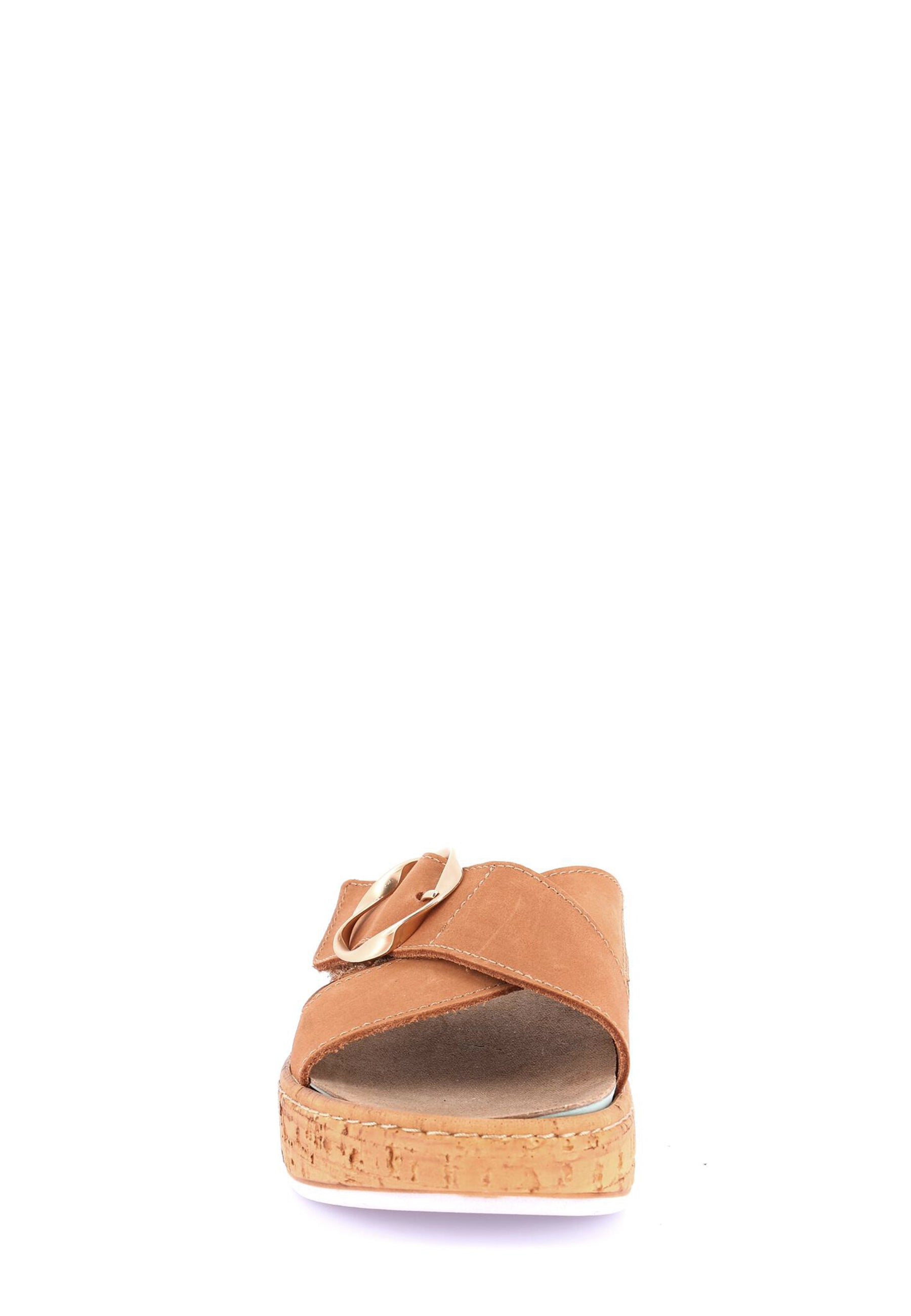 Sandali zeppa Beige Grunland