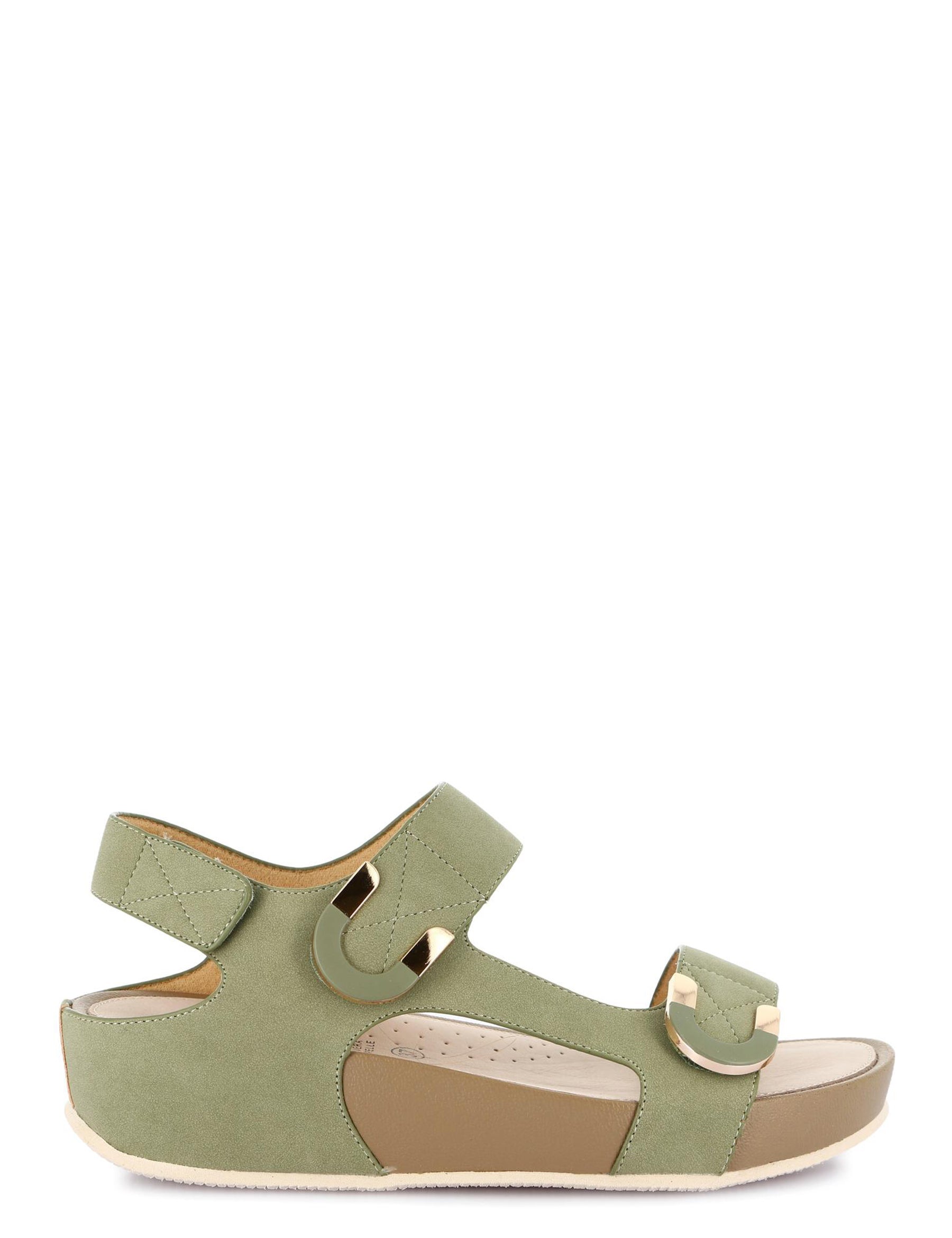 Sandali con strappi Verde Grunland