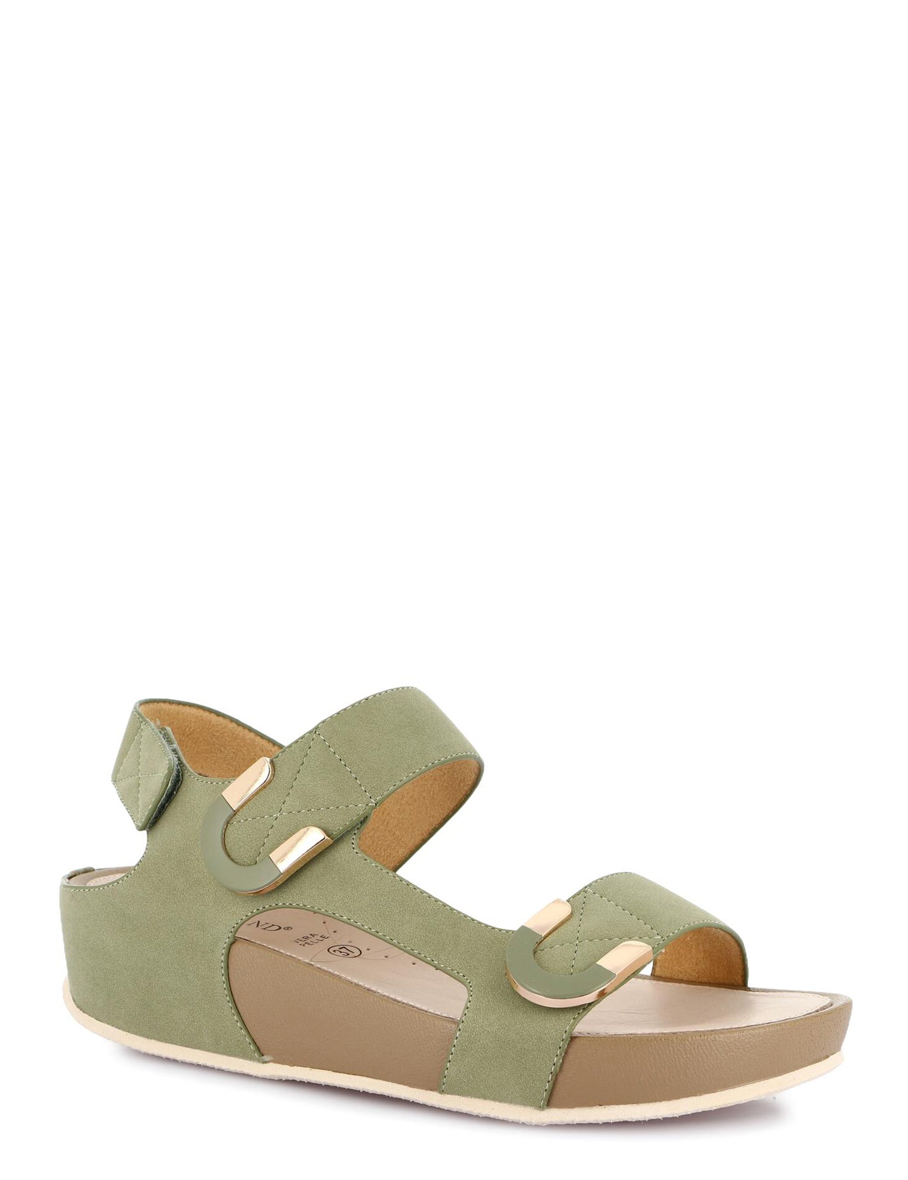 Sandali con strappi Verde Grunland