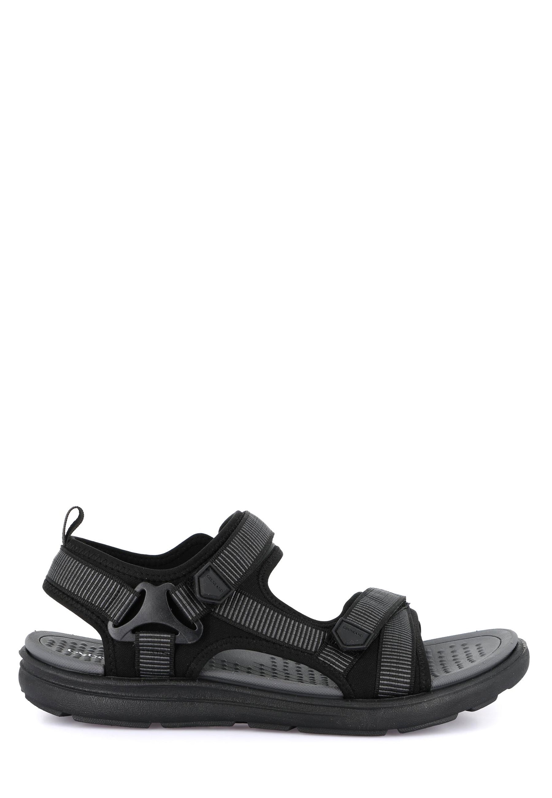 Sandali con strappi Nero Grunland