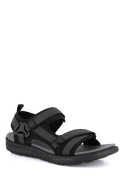Sandali con strappi Nero Grunland