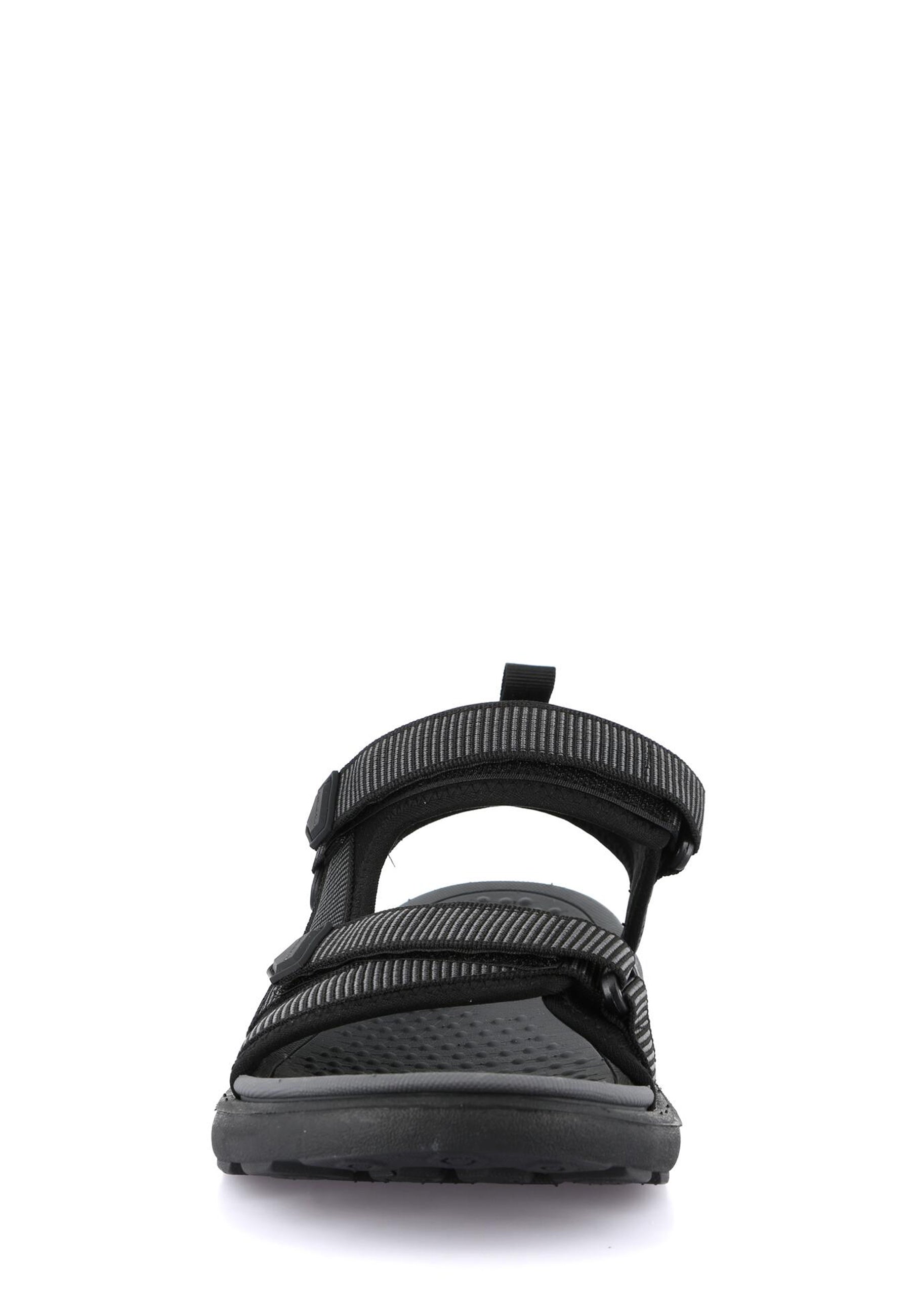 Sandali con strappi Nero Grunland