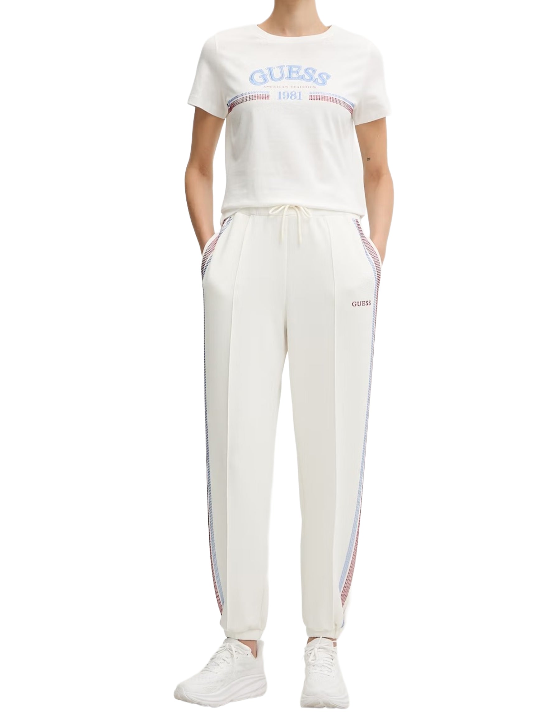 Pantaloni Bianco Guess