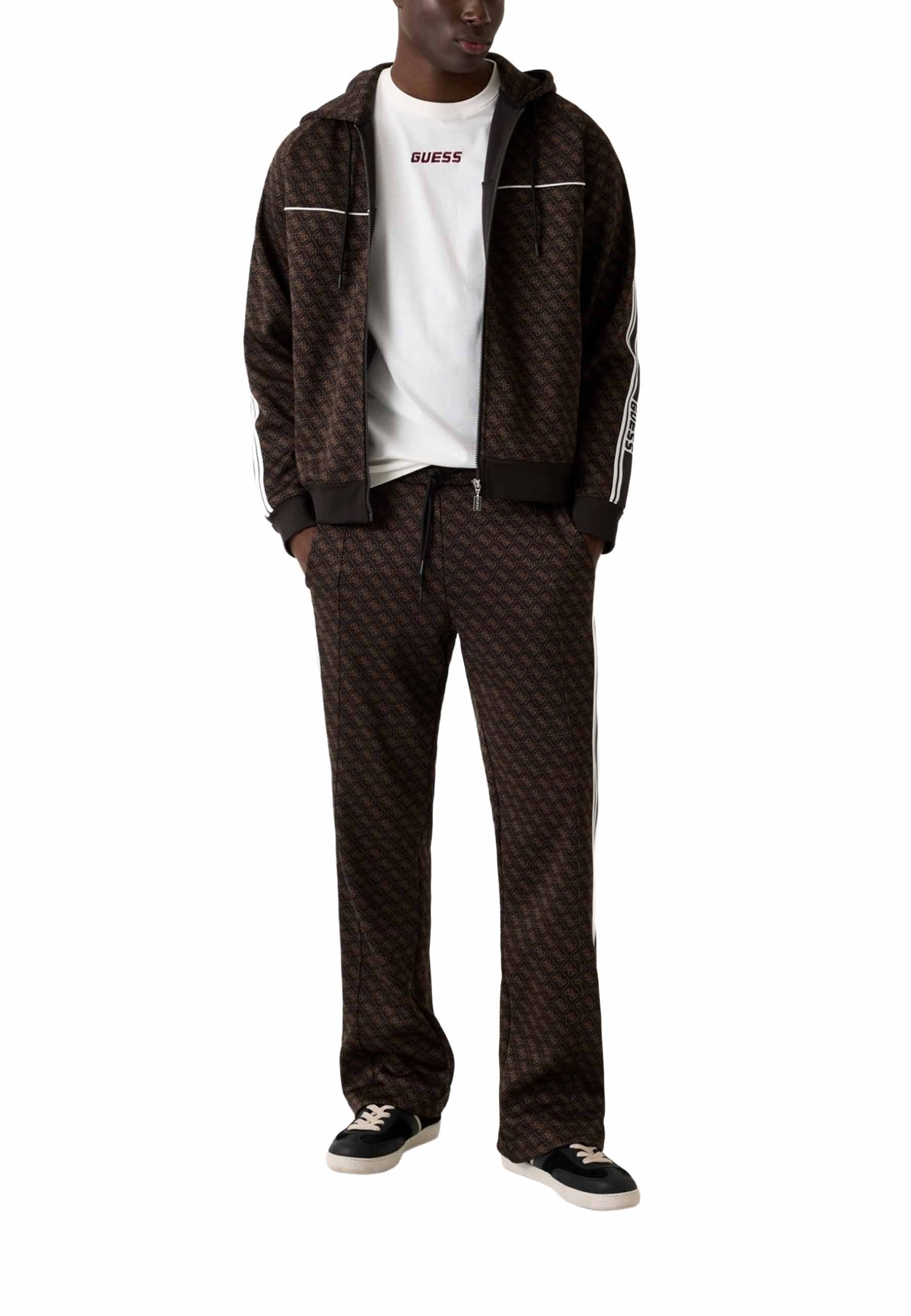 Pantaloni sportivi Marrone Guess