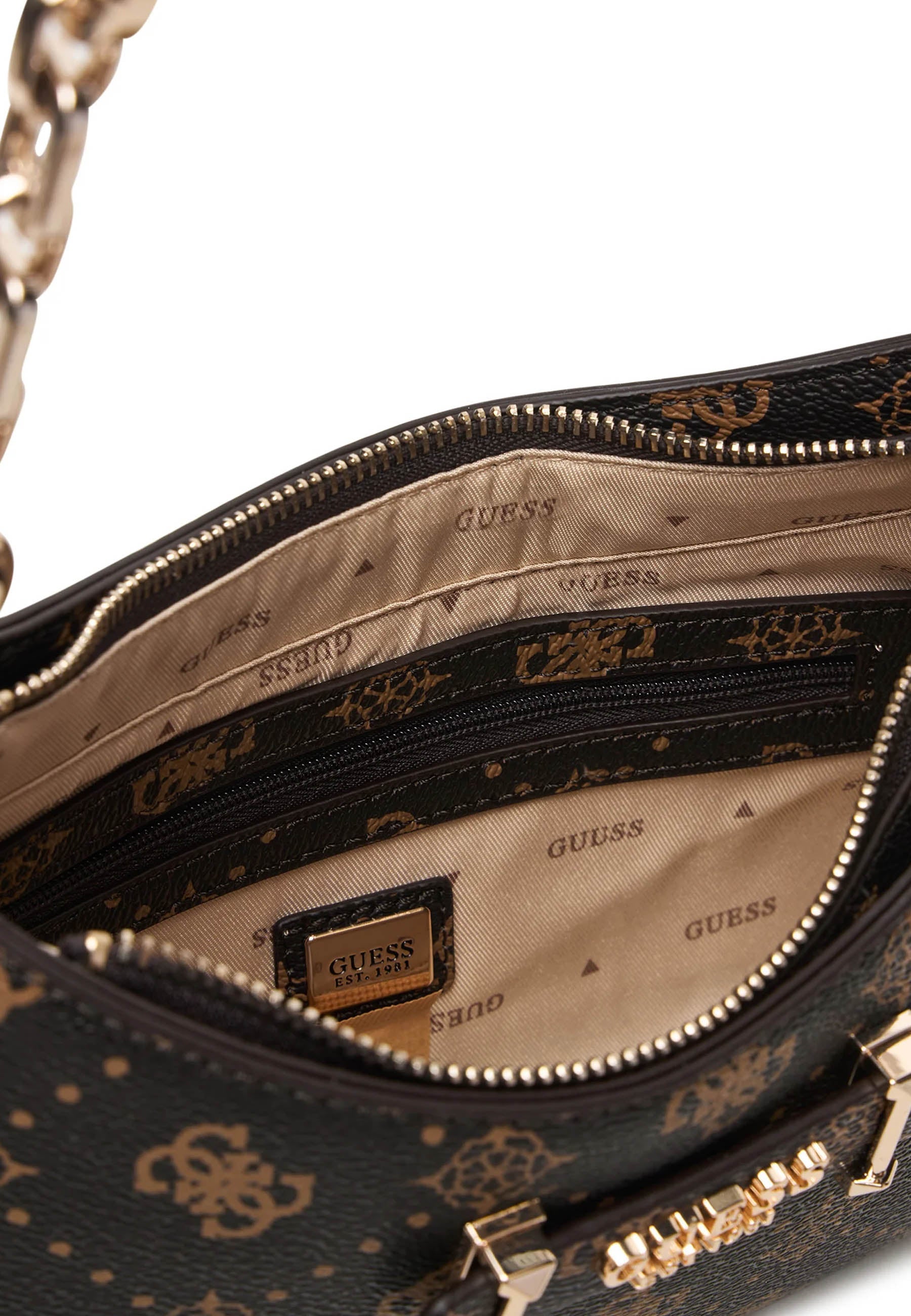 Borse a spalla Marrone Guess