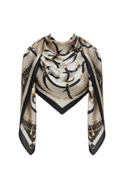 Foulard Nero Beige Guess