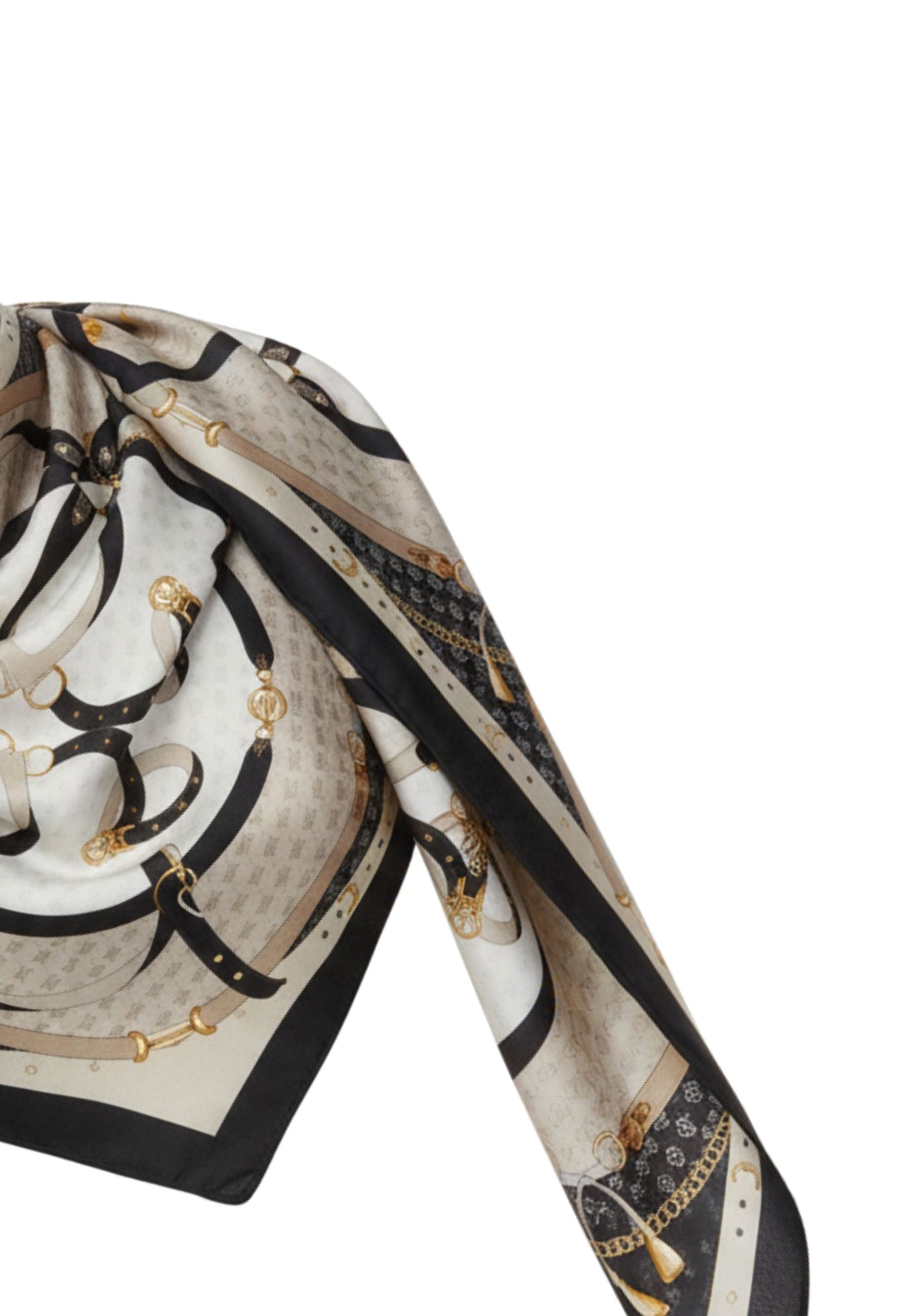 Foulard Nero Beige Guess