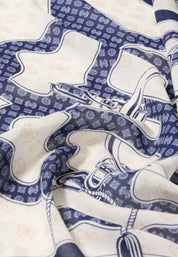 Foulard Blu Guess