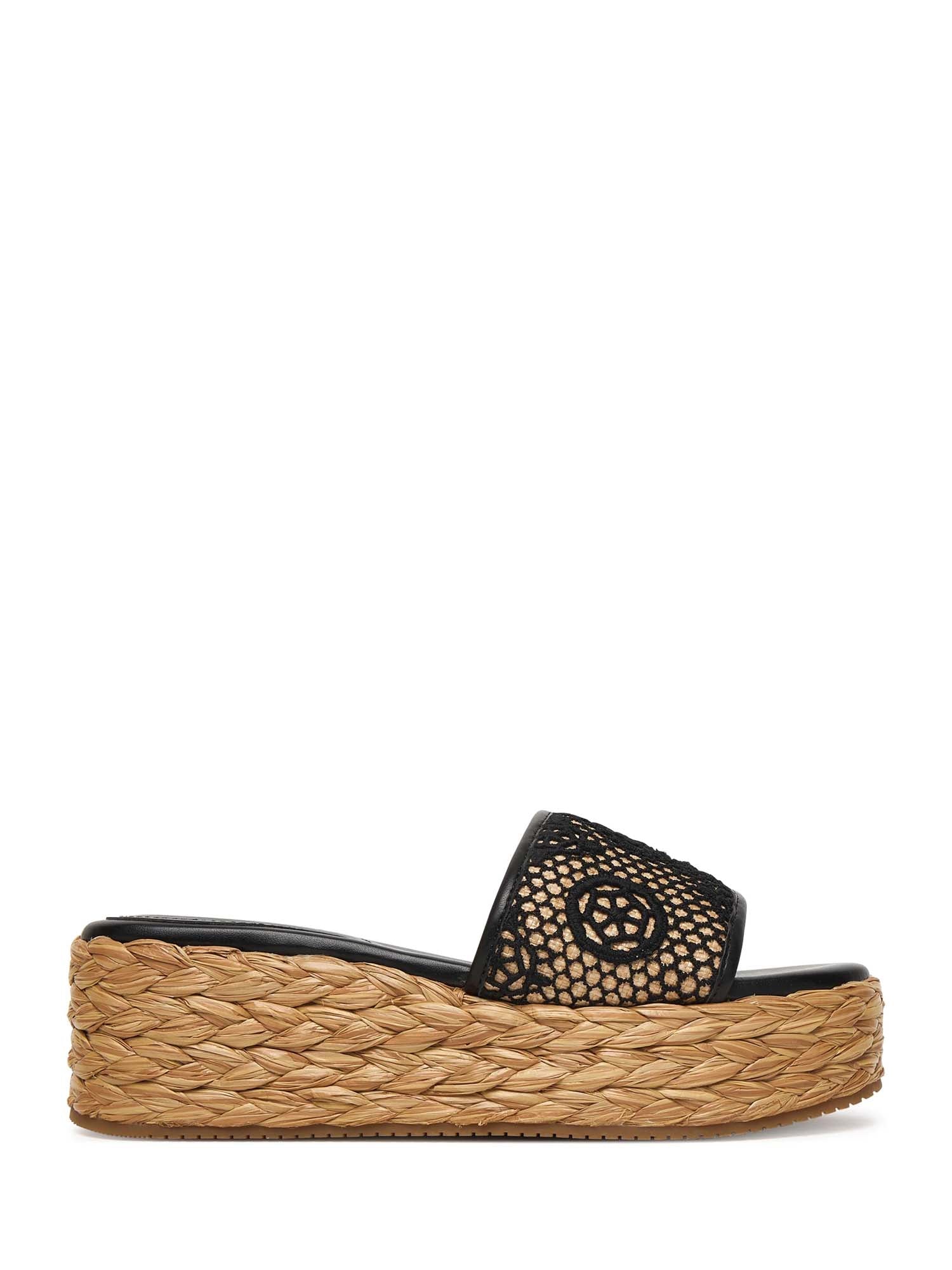 Sandali zeppa Nero Guess