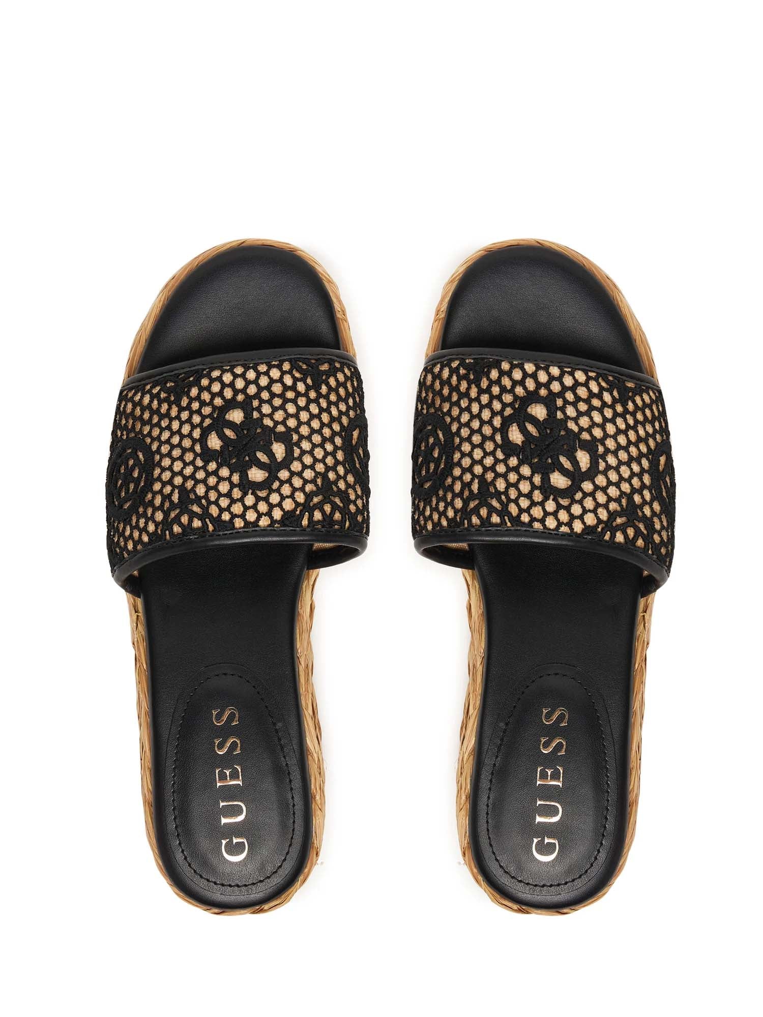 Sandali zeppa Nero Guess