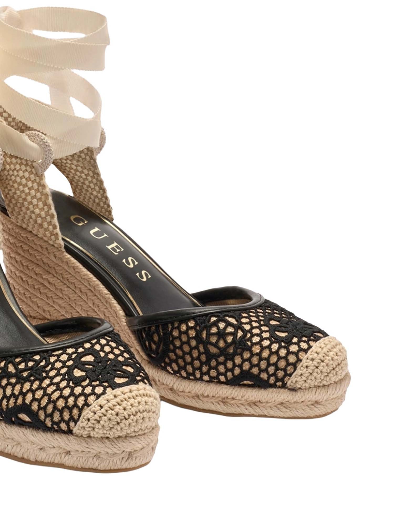 Sandali zeppa Nero Guess