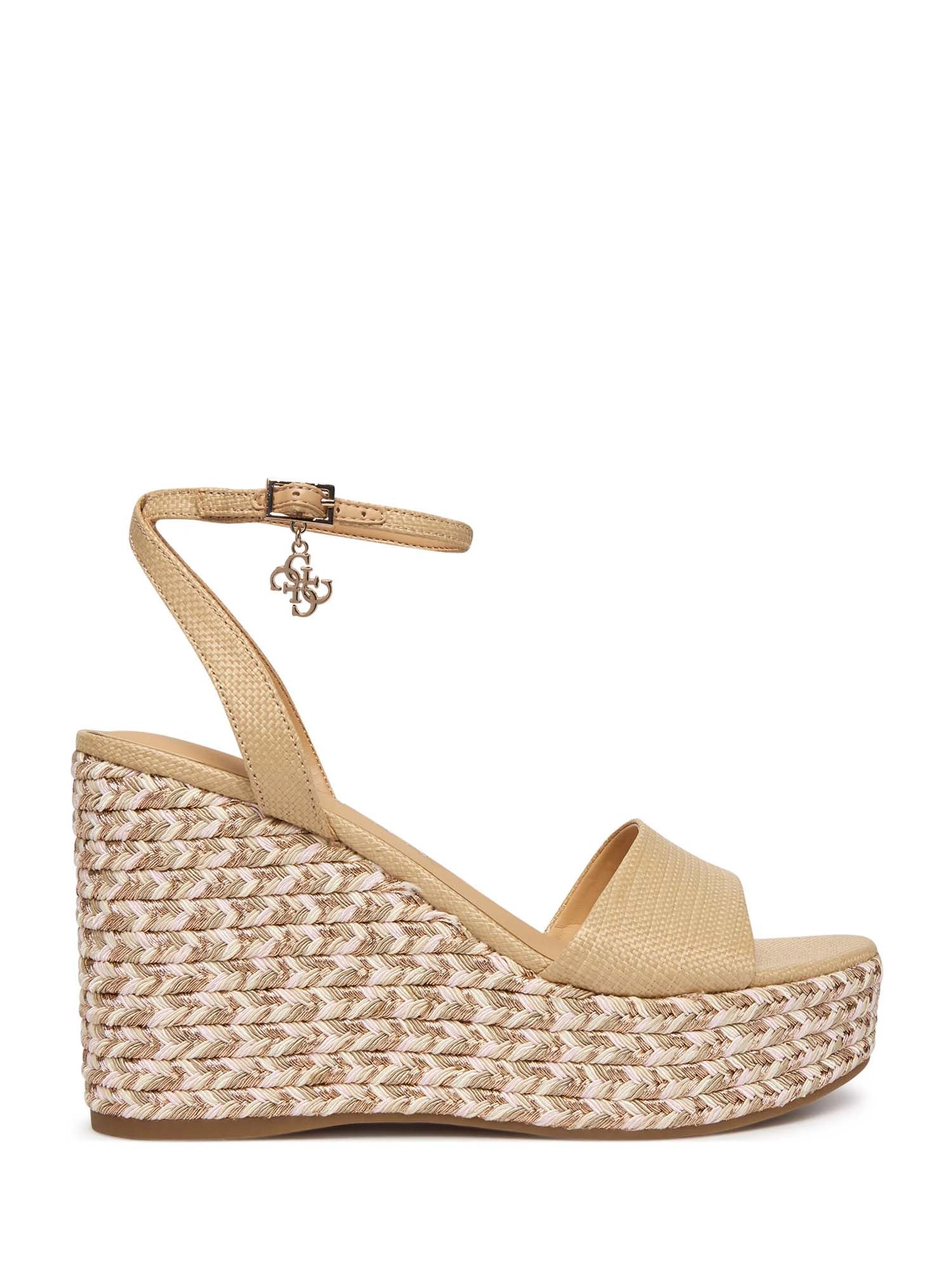 Sandali zeppa Beige Guess