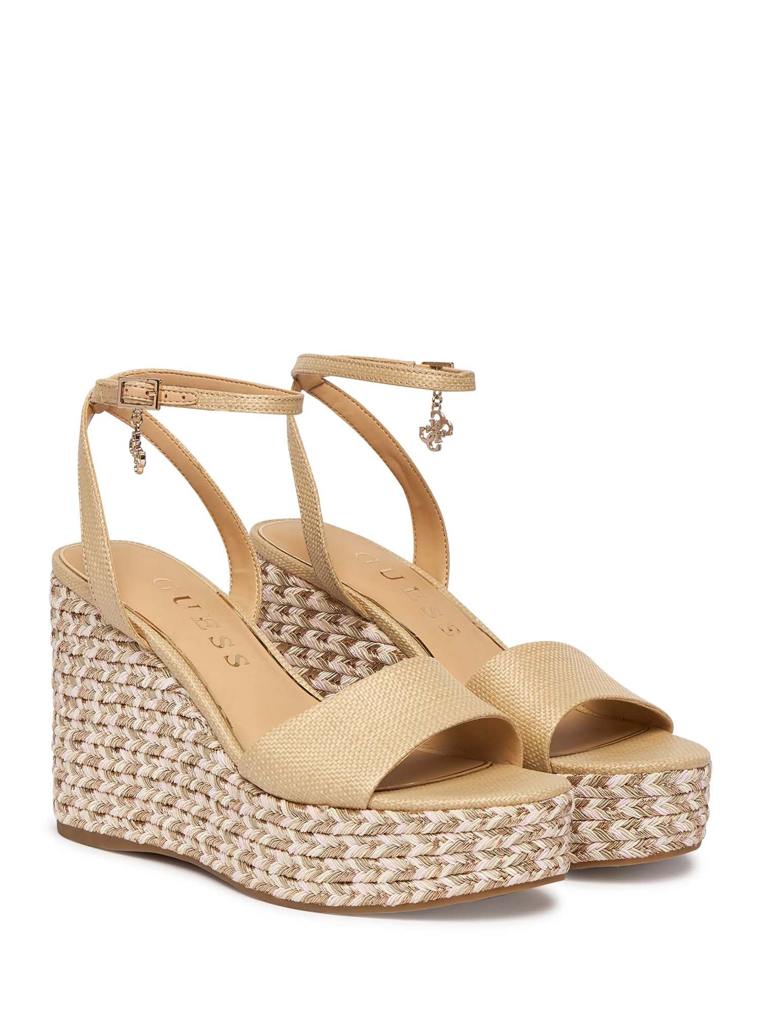Sandali zeppa Beige Guess