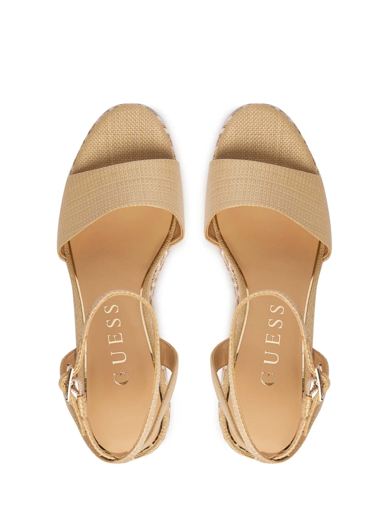 Sandali zeppa Beige Guess
