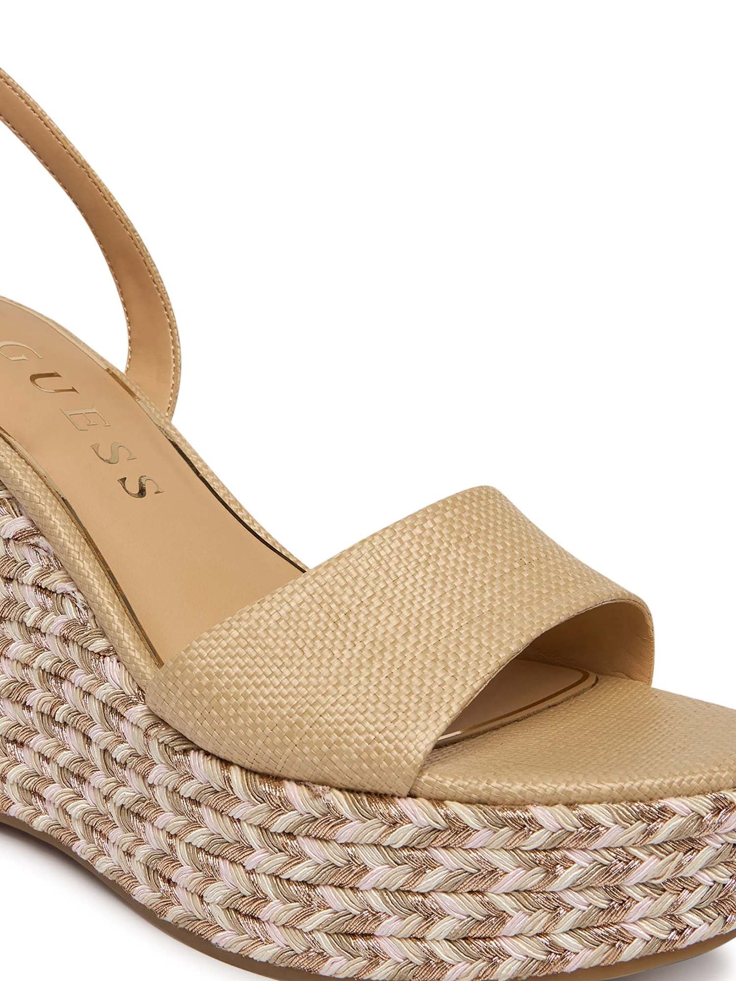 Sandali zeppa Beige Guess