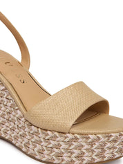 Sandali zeppa Beige Guess