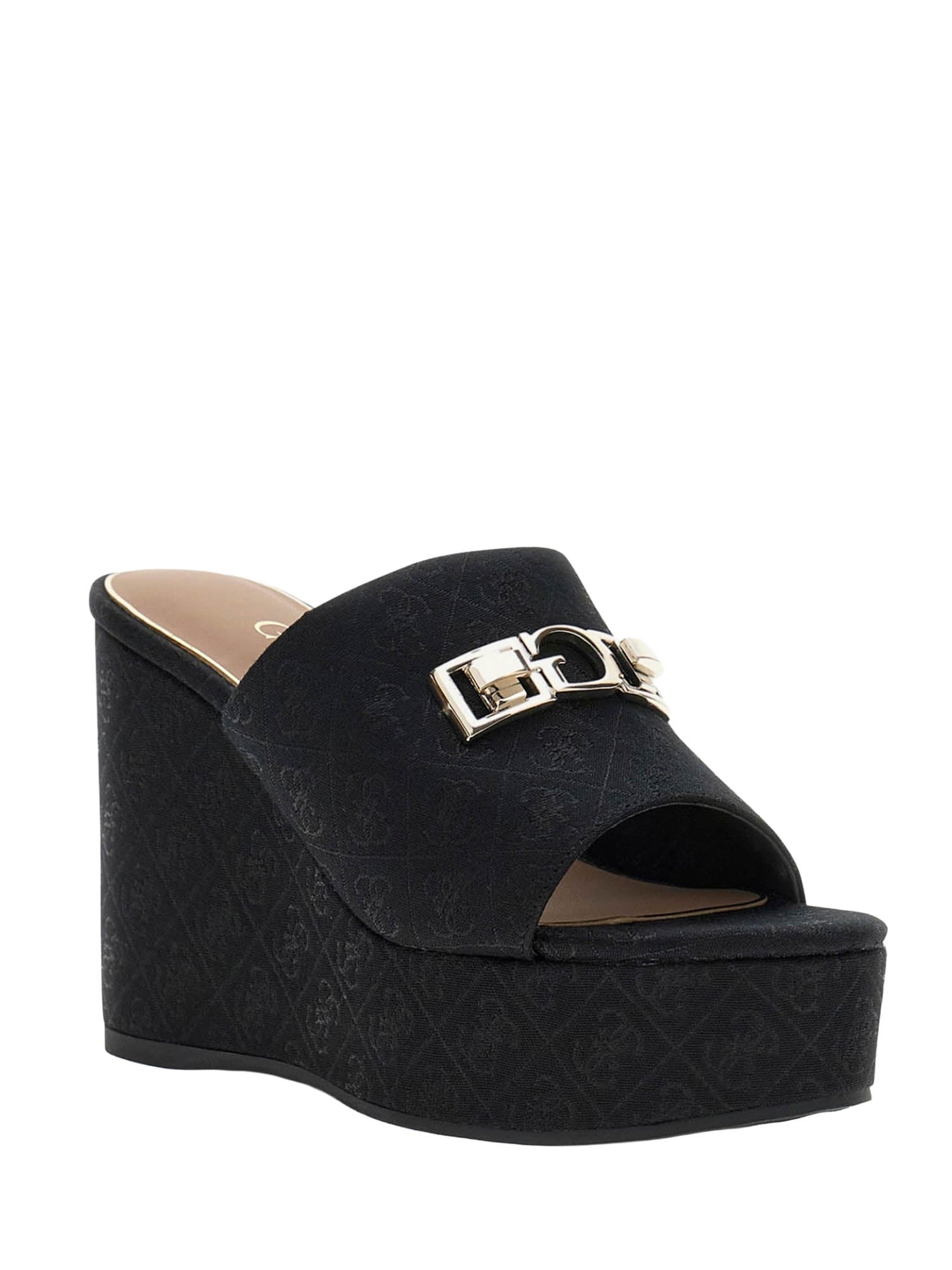Sandali zeppa Nero Guess