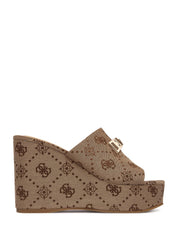 Sandali zeppa Marrone Guess