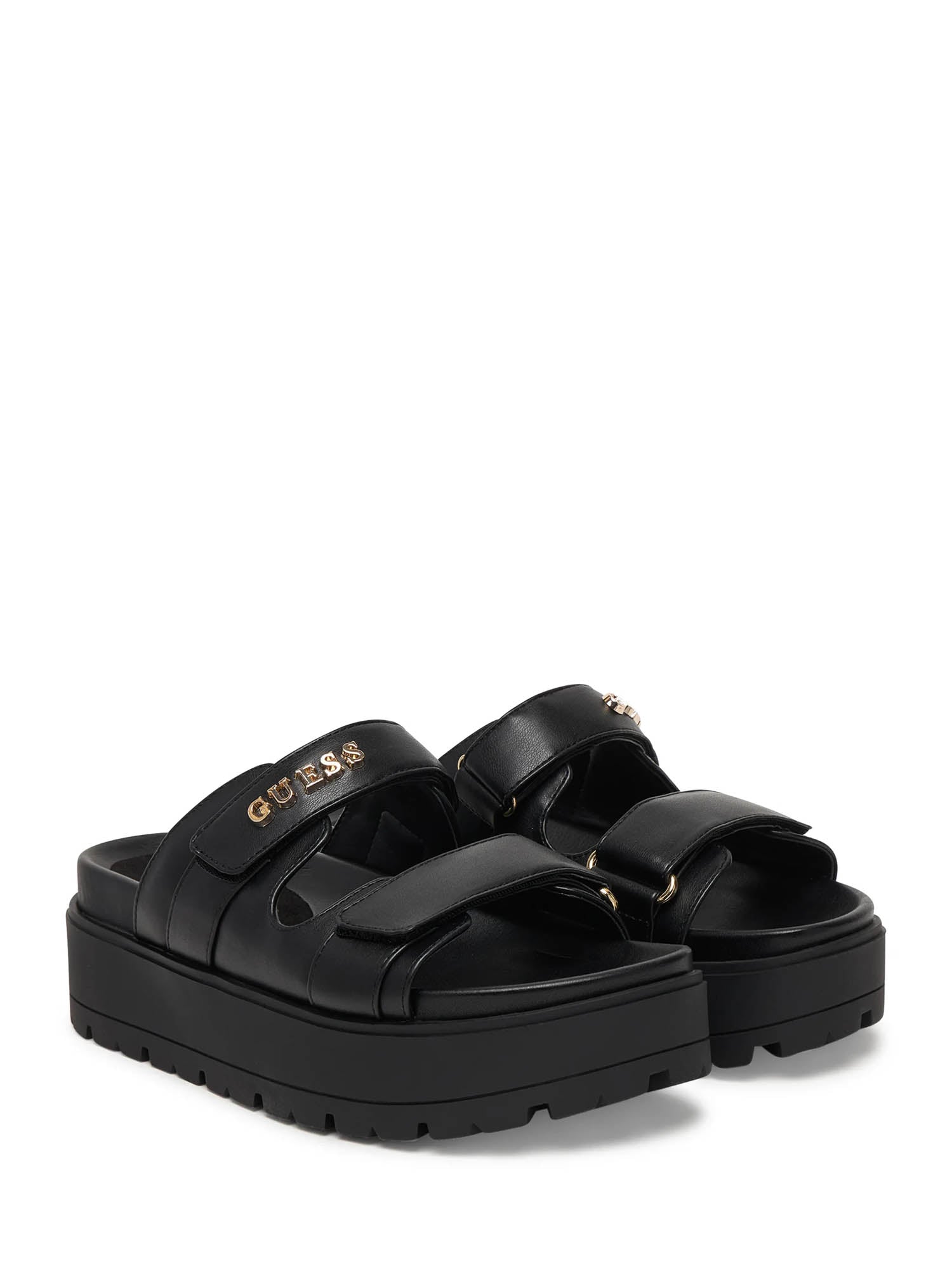 Sandali zeppa Nero Guess