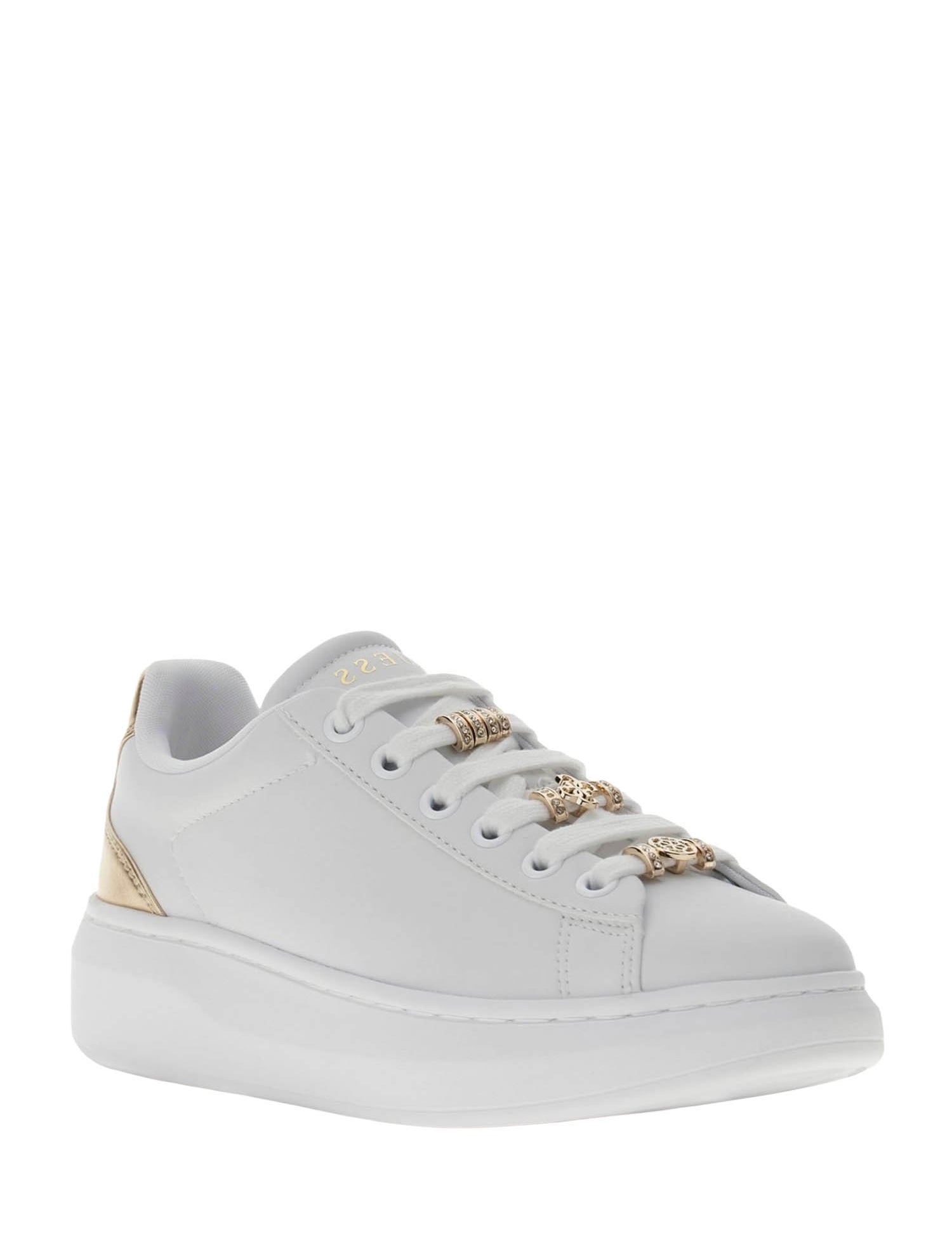 Sneakers Bianco Oro Guess