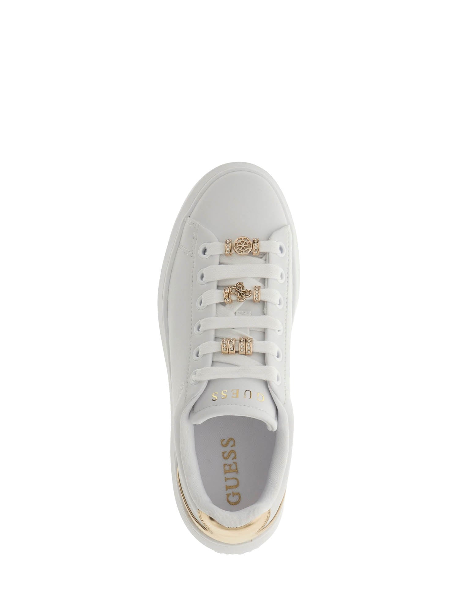 Sneakers Bianco Oro Guess