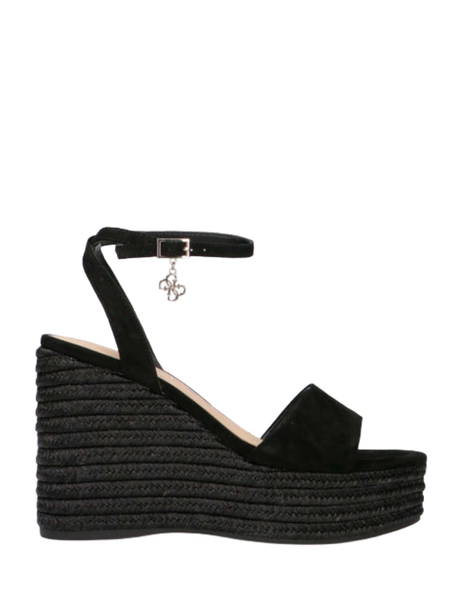 Sandali zeppa Nero Guess